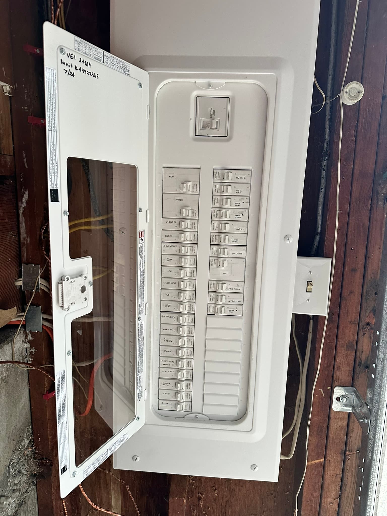 Whole home rewire and panel installation in Tacoma